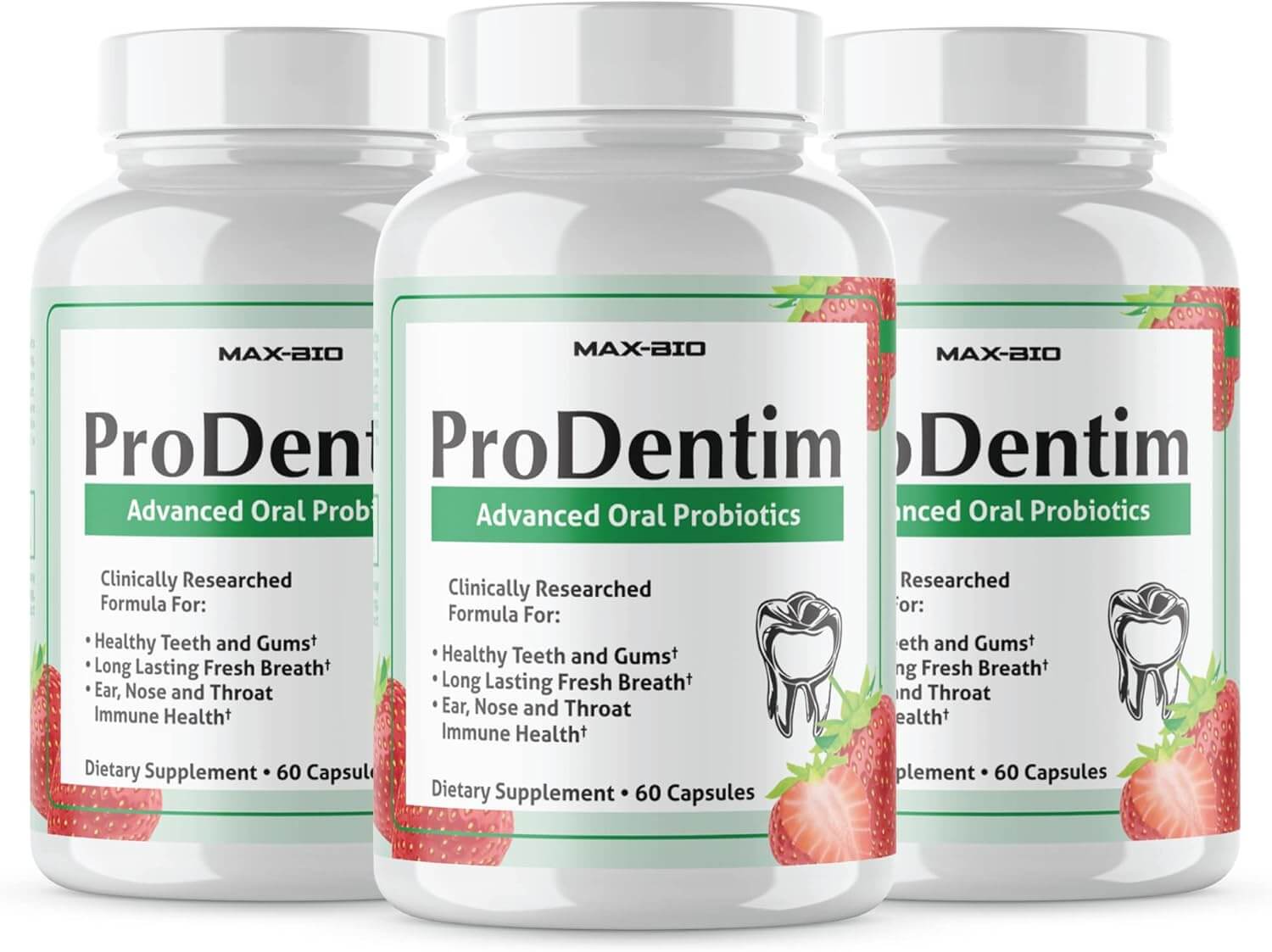 ProDentim bottle - probiotic candy for oral health, whiter teeth, and healthy gums